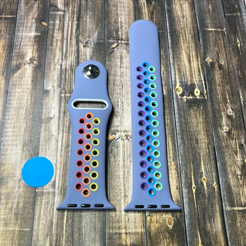 5for$10 Rainbow Dusty Purple 42mm/44mm Apple Watch Bands Breathable Watchband
